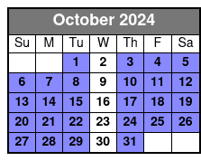 Clear Canoeing at Silver Springs October Schedule