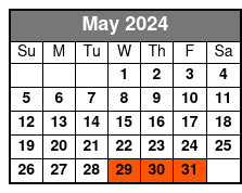 SeaWorld, FL May Schedule
