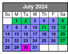 SeaWorld, FL July Schedule
