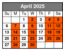 Presleys' Country Jubilee Regular Seating April Schedule