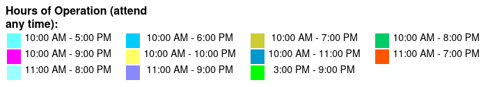 Busch Gardens Single Day Ticket Color Key