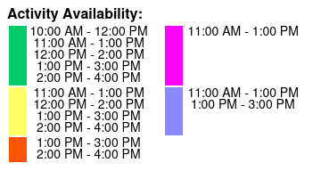 Half Day E-Bike Rental Color Key