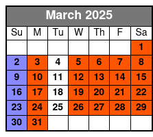 Clear Canoeing at Silver Springs March Schedule