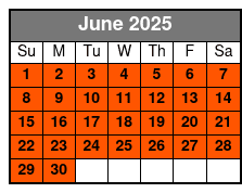 18 Holes - 1 Round of Play June Schedule