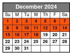 Gatorland December Schedule