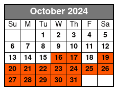 Silver Springs Paddle Board Adventure October Schedule