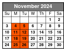 Introduction to Power Boating November Schedule