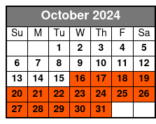 Customize Your Trip October Schedule