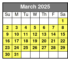 Fun Spot America March Schedule