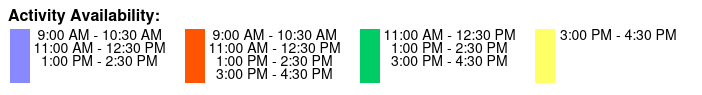 90-Min Tour Color Key