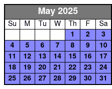 30 Minute Evening Flight May Schedule