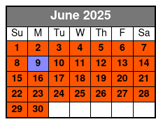 30 Minute Evening Flight June Schedule