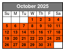 30 Minute Evening Flight October Schedule