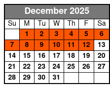 30 Minute Evening Flight December Schedule