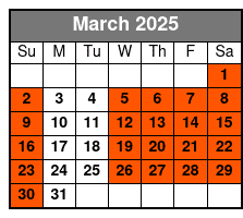 Default March Schedule