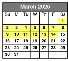 Option 1 March Schedule