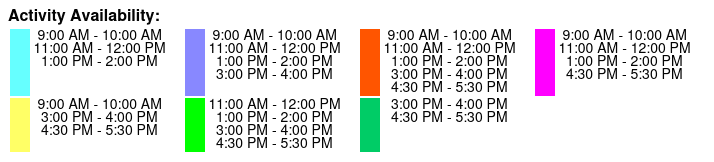 1 Hour Airboat Tour Color Key