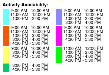 1 Hour Airboat Tour Color Key