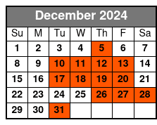 Orlando Sailing Experience December Schedule