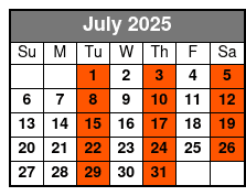 Child (3-12) July Schedule