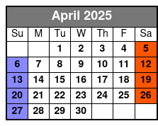 Adult (non-Alcoholic) April Schedule