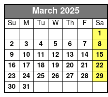 11 Am March Schedule
