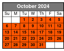 Combo Ticket October Schedule