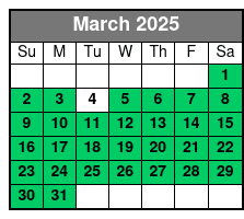 Audubon Zoo: Entry Ticket March Schedule