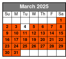 12:10 PM Departure March Schedule