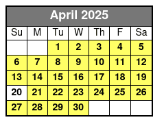 Laura Plantation Tour April Schedule