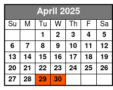 2:30pm April Schedule