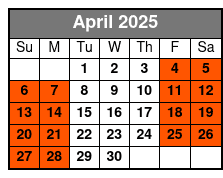 Swamp Tour-with Transportation April Schedule