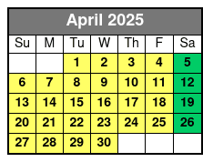 New Orleans Zipline Swamp Tour April Schedule