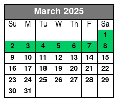 Kayak Rental in Destin and Fort Walton Beach March Schedule