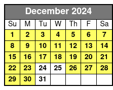 WaveRunner/Jetski Rental December Schedule