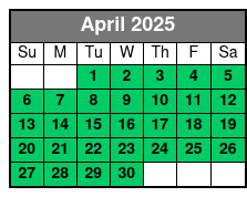 WaveRunner/Jetski Rental April Schedule