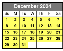 Ultimate Crab Island Adventure December Schedule