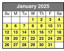 24ft Pontoon Boat Rental January Schedule