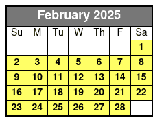 24ft Pontoon Boat Rental February Schedule