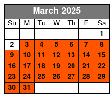 Redneck 5 Hour March Schedule