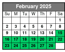 Waverunner / Jet Ski 1 Hr. February Schedule