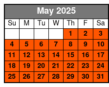 Bay Fishing May Schedule