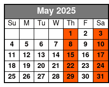 Monterey Square Tour May Schedule