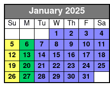 One Zip Fanny January Schedule