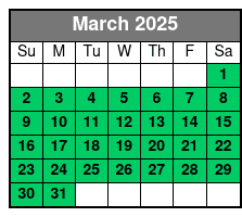Tour March Schedule