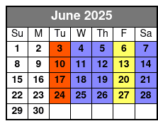 Wormsloe & Bonaventure Tour June Schedule