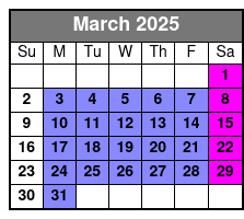 Tybee Island Dolphin Tour March Schedule