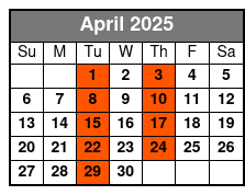 Hilton Head to Savannah Round-Trip Ferry Ticket April Schedule