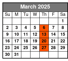 Fall Winter 2019 March Schedule