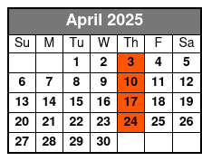 Fall Winter 2019 April Schedule